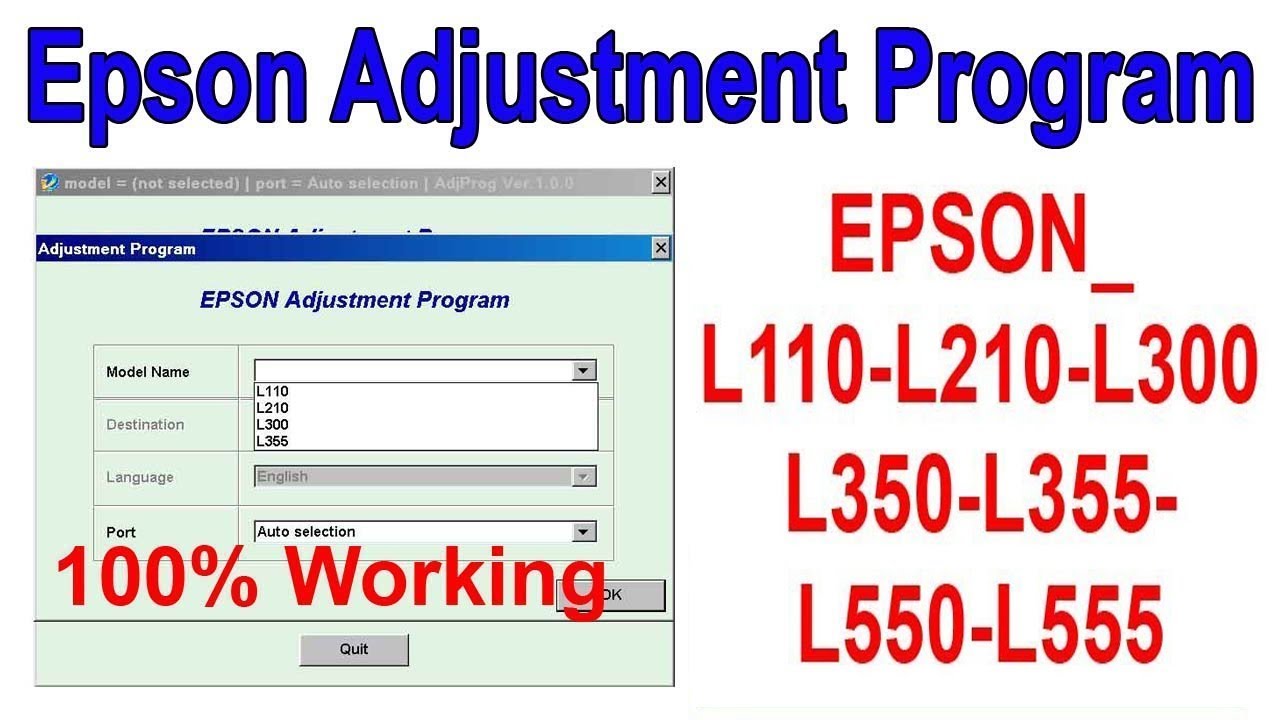 epson artisan adjustment program